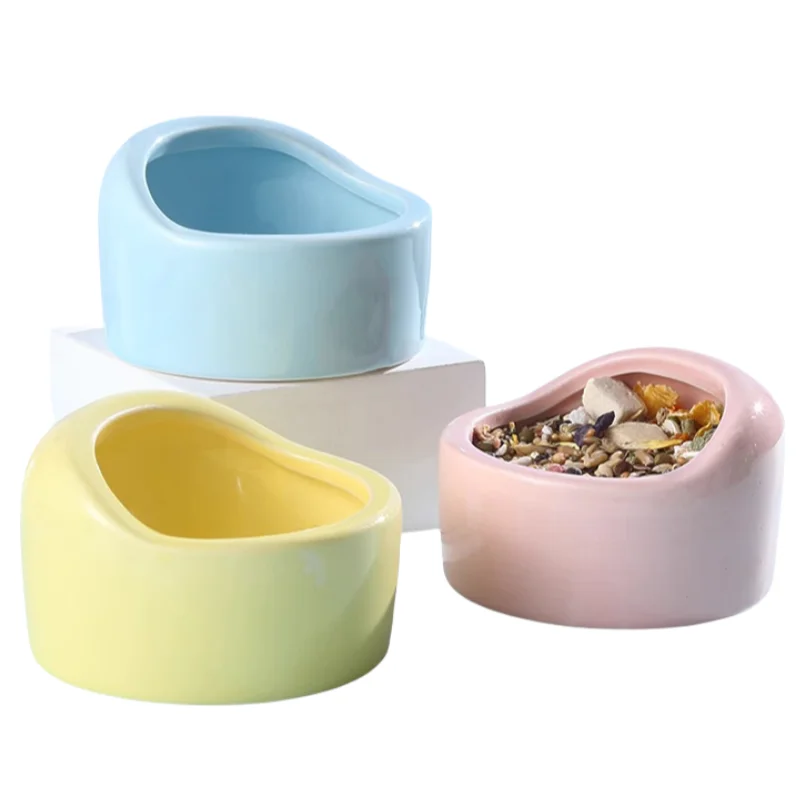 Non-Slip Plastic Pet Bowl - Small Animal Feeder & Water Dish for Hamsters, Rabbits, Cage Essentials Durable Food Container