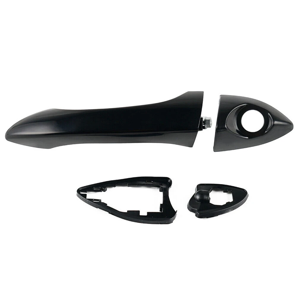 

2Pair for BMW X5 E53 2000-2006 Outside Exterior Door Handle Kit Front or Rear Left & Right Bright Black