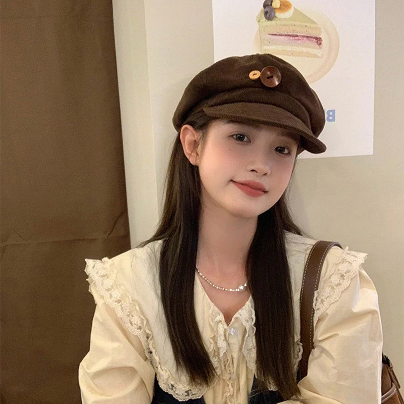 Autumn Winter Women Berets Female Retro Boinas Berets Caps For Women Hats Bonnets Hats For Octagonal Newsboy Hat