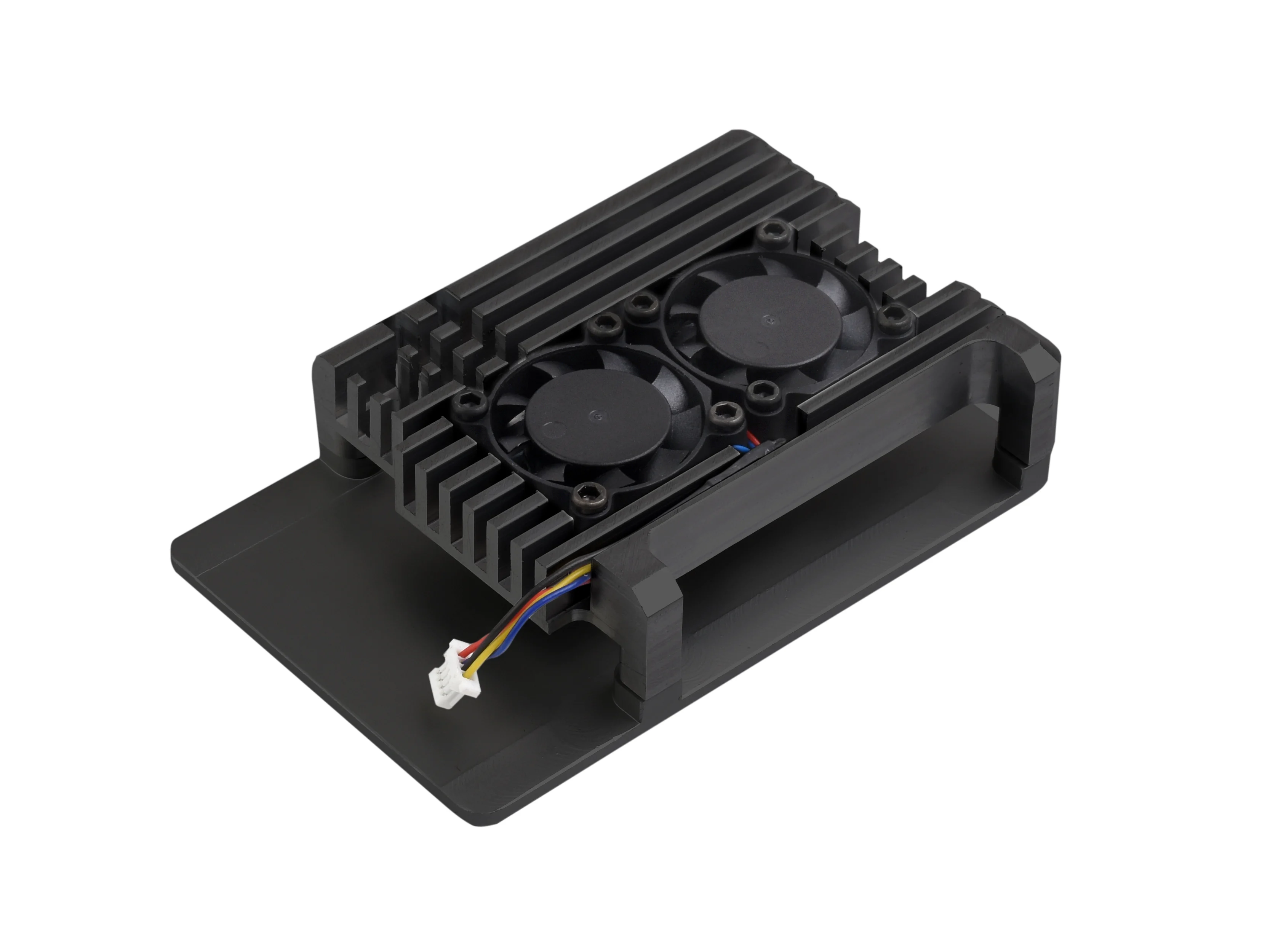 Custodia In Lega Di Alluminio Waveshare Per Raspberry Pi 5, Ventole Di Raffreddamento Doppie Raspberry Pi 5 Migliore Dissipazione Del Calore