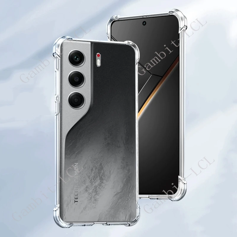 Enhanced Shockproof Anti-Falling Soft TPU Back Cover Case