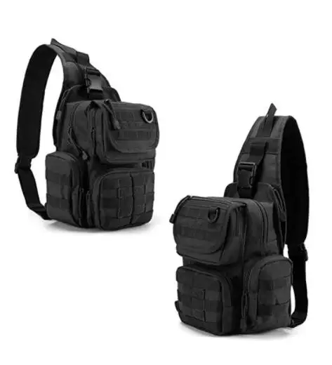 

Tactical Chest Sling Bag Men's Riding Bags Hunting Gun Holster Backpacks Climbing Molle Fishing Pouch Archer Shoulder chest bag