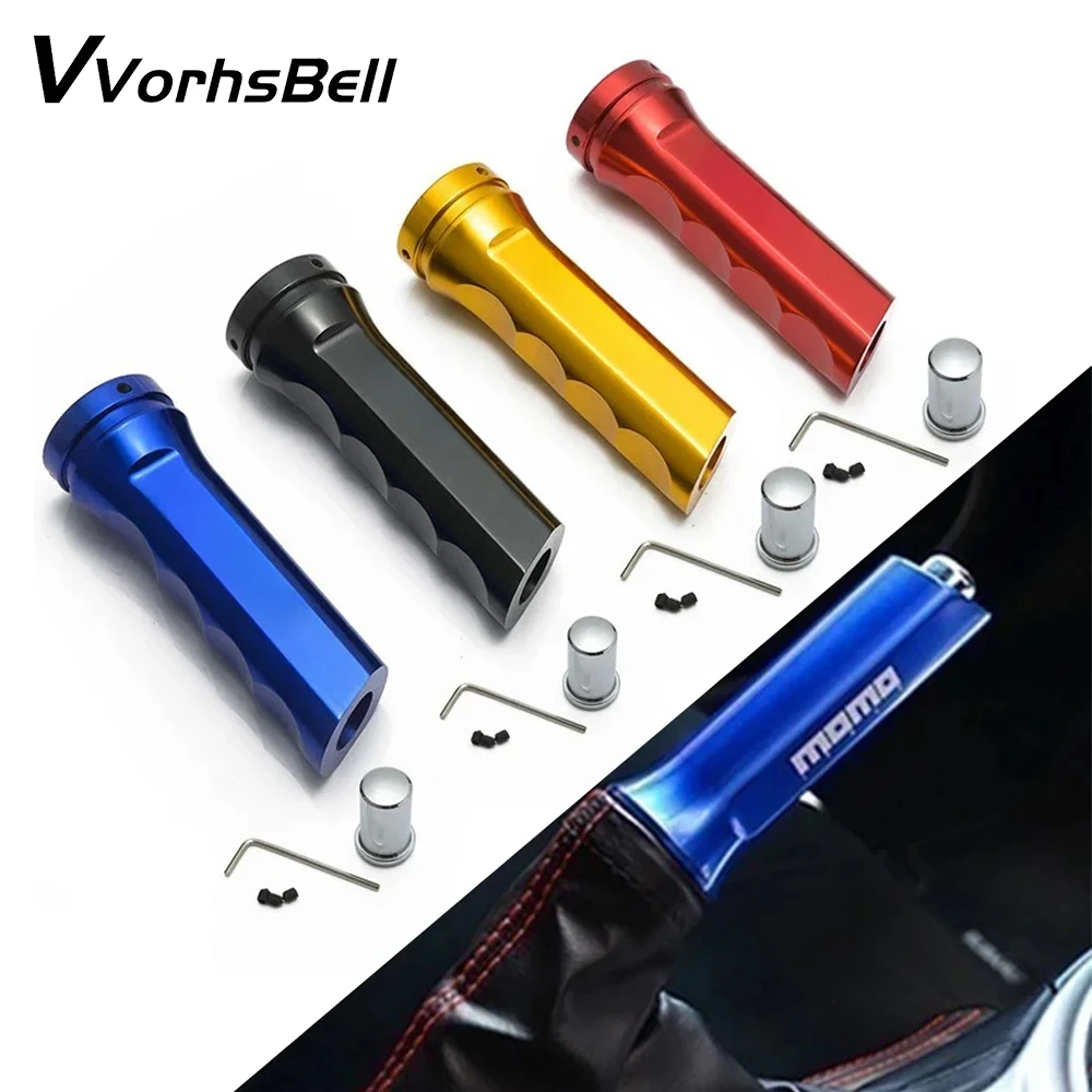 Racing Style Auto Car Aluminium Hand Brake Sleeve Anti-slip Decoration Handbrake Handle Protector Cover Car Accessory