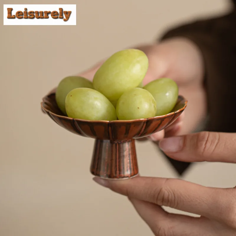 Jade Lotus Fruit Dishes Boutique Pastry Plate Dim Sum Plate Candy Bar Food Storage Tray Serving Tray For Tea Accessories Craft