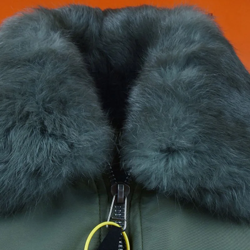 Giacca da volo da uomo cappotto in cotone con colletto in lana addensato giacche Bomber tattiche militari parka in cotone caldo per uomo 5