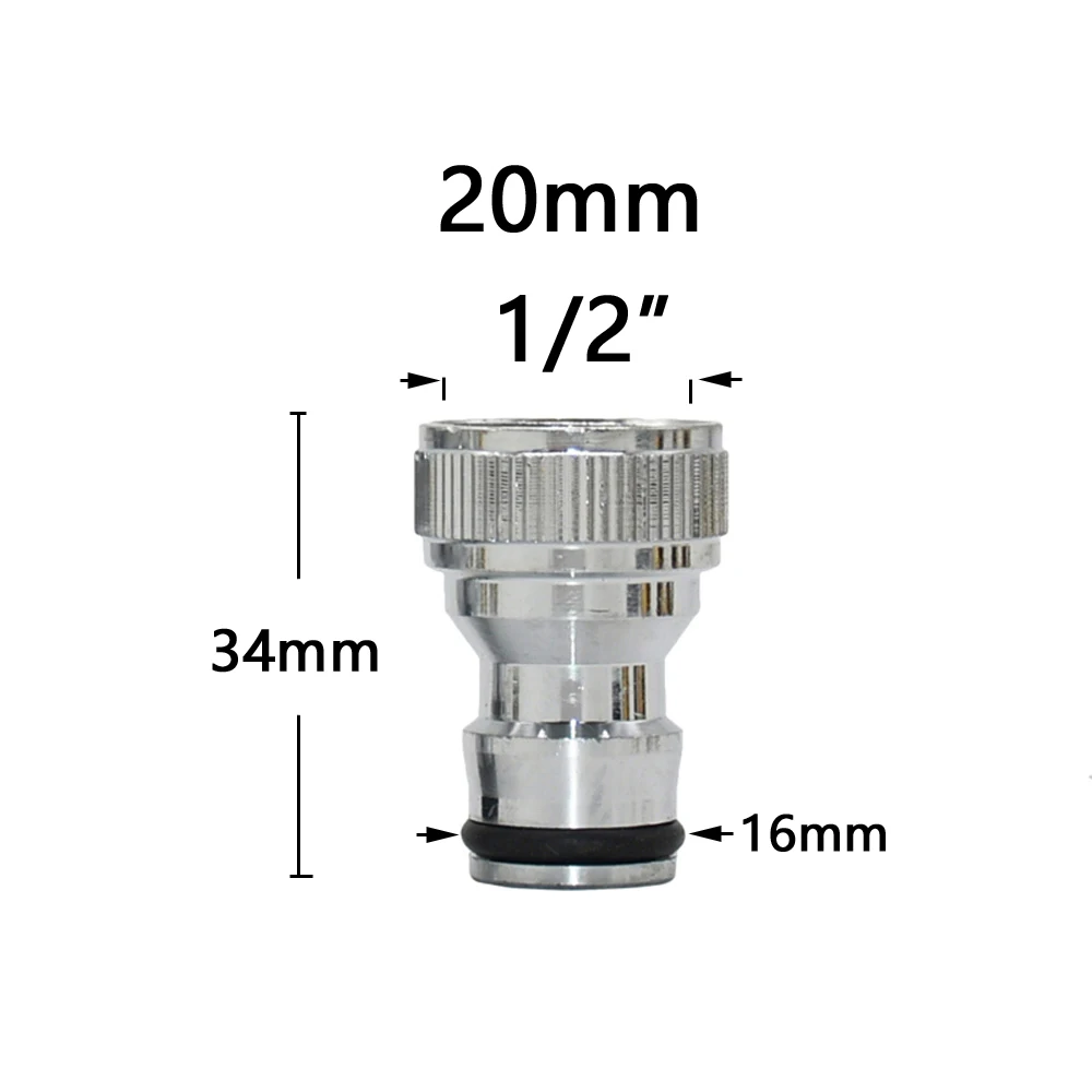 Irrigation Garden Hose Connector Brass 1/2" 3/4" 5/8" 1" Water Tube Stop Fitting Water Gun Nipple Watering Tap Pipe Coupler 3