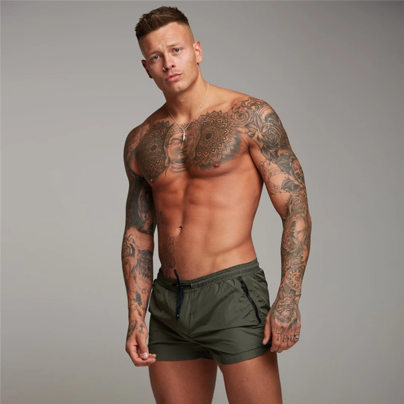 Gyms Fitness Breathable Beach Shorts Summer Cool Quick Dry Training Basketball Pants Mens Casual Bodybuilding Muscle Short Pants sports shorts
