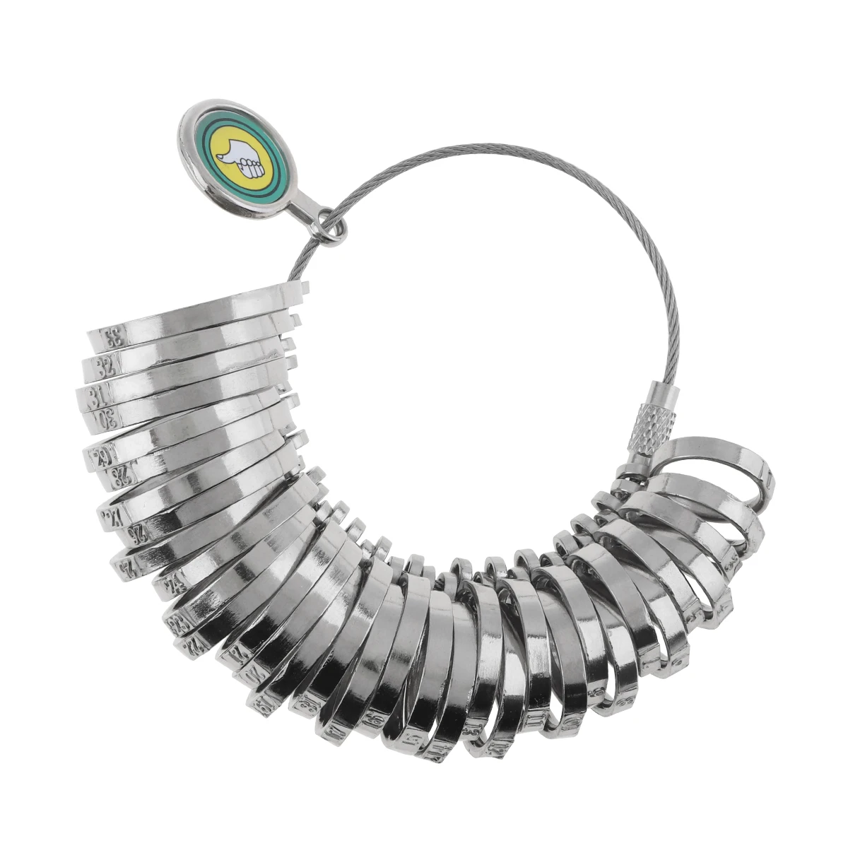 

Ring Sizer Measuring Tool Aluminum alloy Plastic 1-33 Aluminum Alloy Finger Size Gauge Set Ring Sizer Gauge