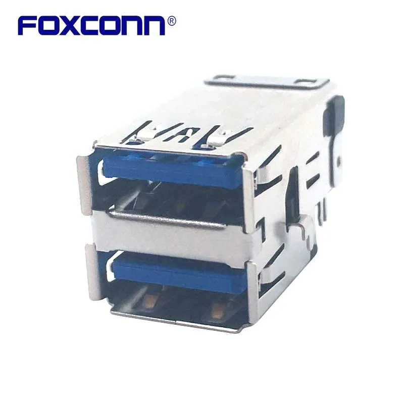 

Foxconn UEA1123-8B422-7H Double Deck USB3.0 Flanging Sinker type Connector