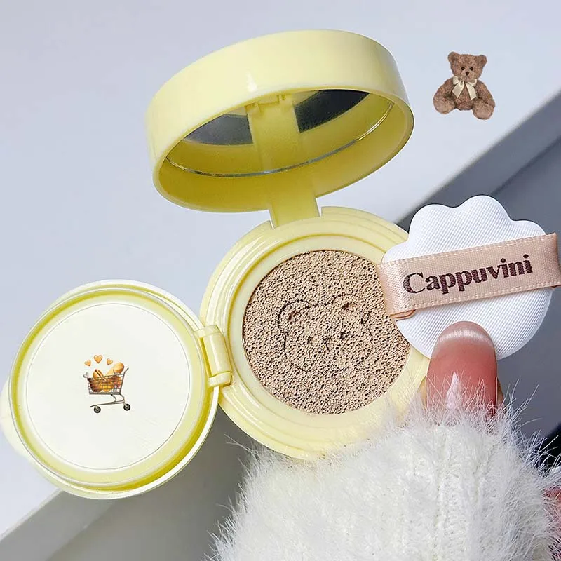 Cushion Foundation Moisturizing Concealer Air Cream Light Natural Waterproof Brighten High Coverage Base Makeup Cosmetics