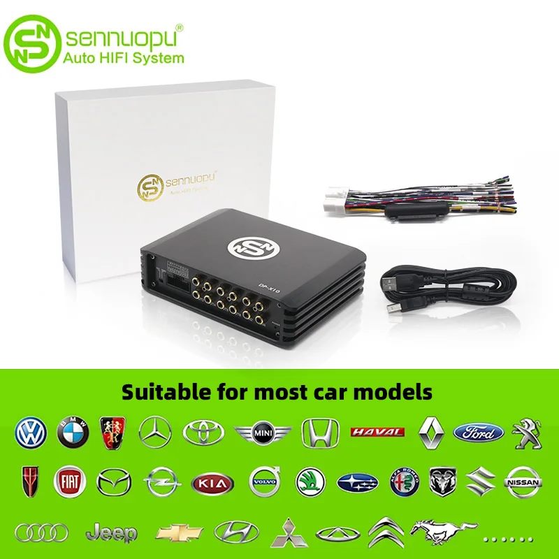 Sennuopu DP X10 Car Audio 4 Ch Power Amplifier 8 Channel Dsp