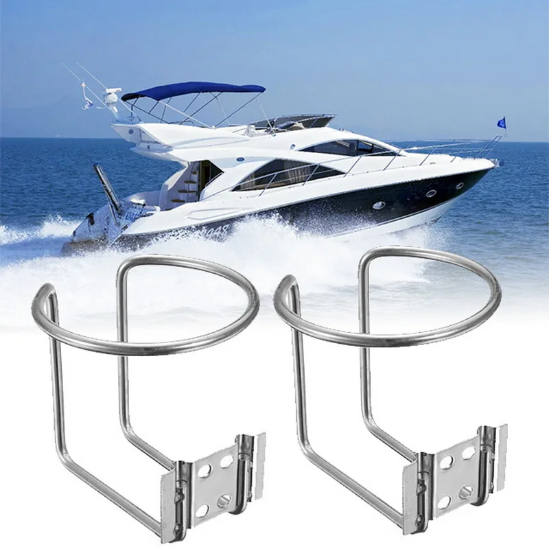 

Cup Holder Stainless Steel For Truck/ Car/ RV Water For Marine Boat Yacht Truck RV Drink Beverage Bottle Car Ring Stand Holder