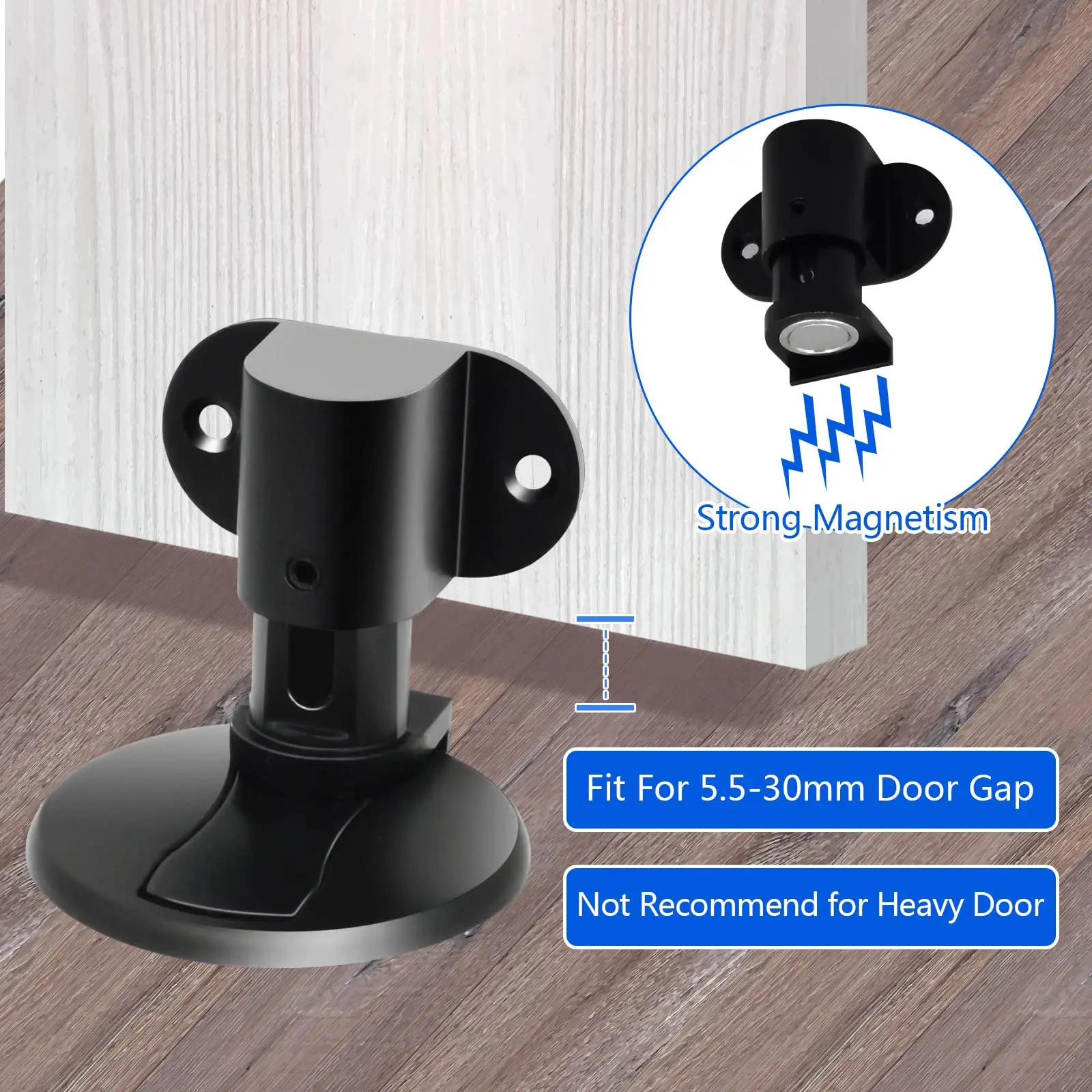 304 Stainless Steel Door Suction Magnetic Non-punching Invisible Zinc Alloy Ground Suction Windproof Hide Door Stop Stopper door stopper magnetic door stopper