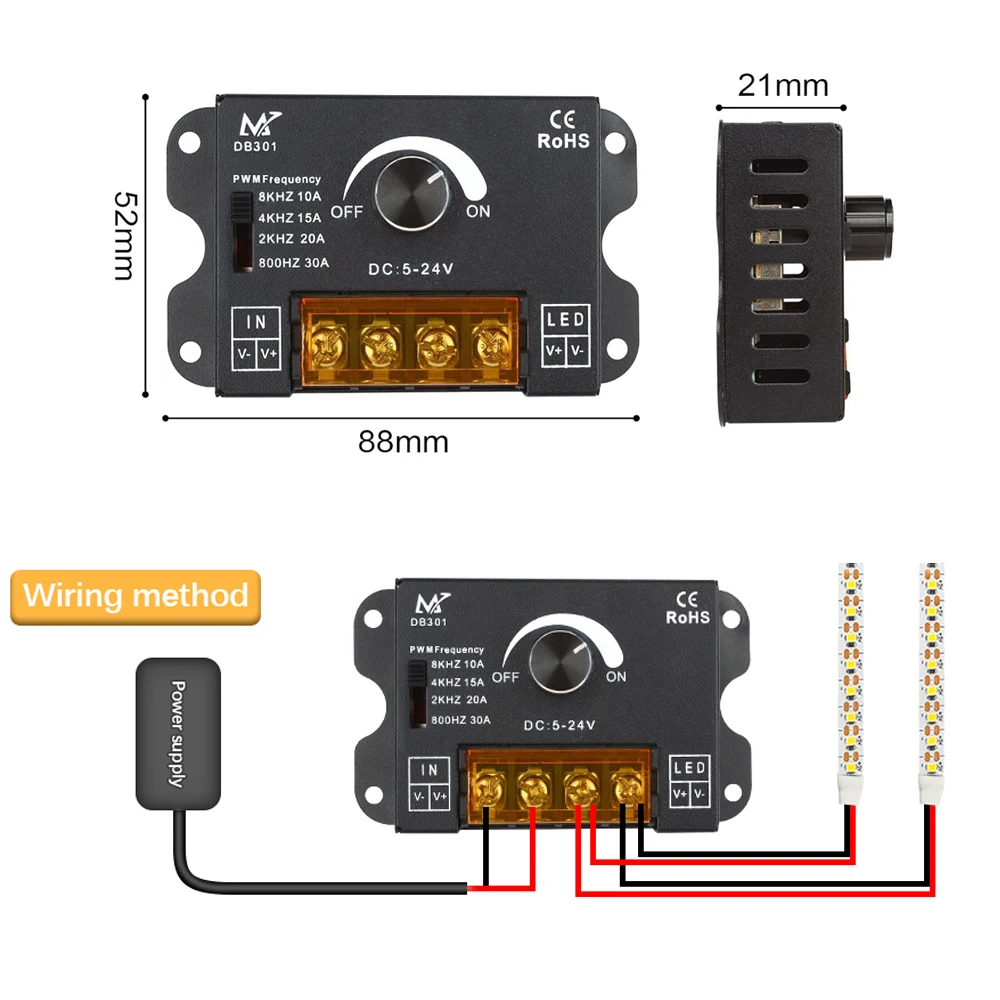 LED Dimmer Switch LED Dimmer Controller Smart Dimmer Switch