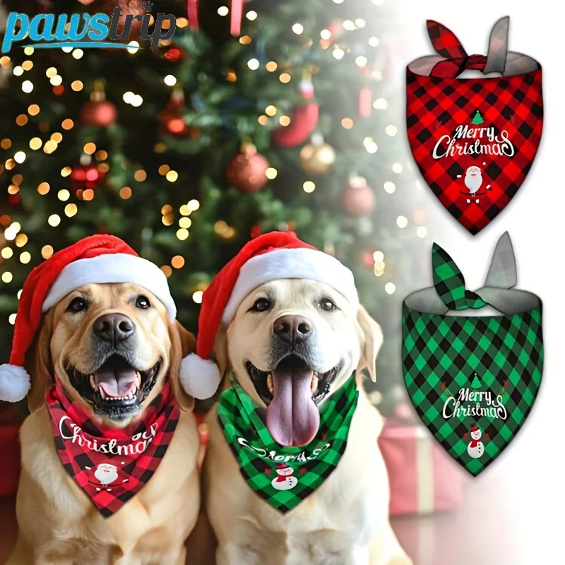 Christmas Pet Bandanas Set 1