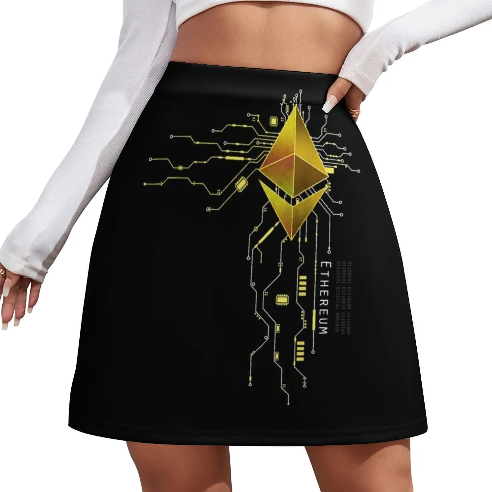 Ethereum cryptocurrency Ethereum ETH Mini Skirt extreme mini dress summer clothes mini skirts Women's skirts