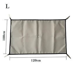 Fireproof BBQ Grill Mat - Flame Retardant Outdoor Protective Mat for Camping and Fire Pits (L 100x120cm)