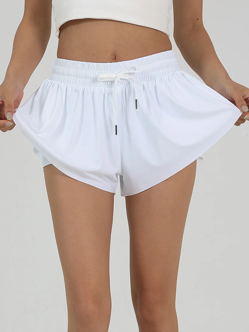 Sports Skirt Training Sport Wear Elastic Breathable Fitness Nylon Pockets Dancing Women