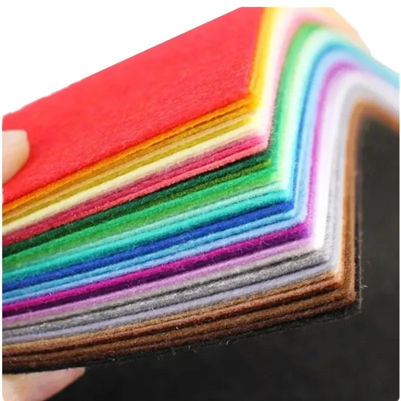 Description Picture 3 of item10*10/20*20/15*15*/20*30 40Sheets New Felt Cloth Non-woven Fabric Sewing Patchwork Needlework Material For DIY Dolls Crafts Toys