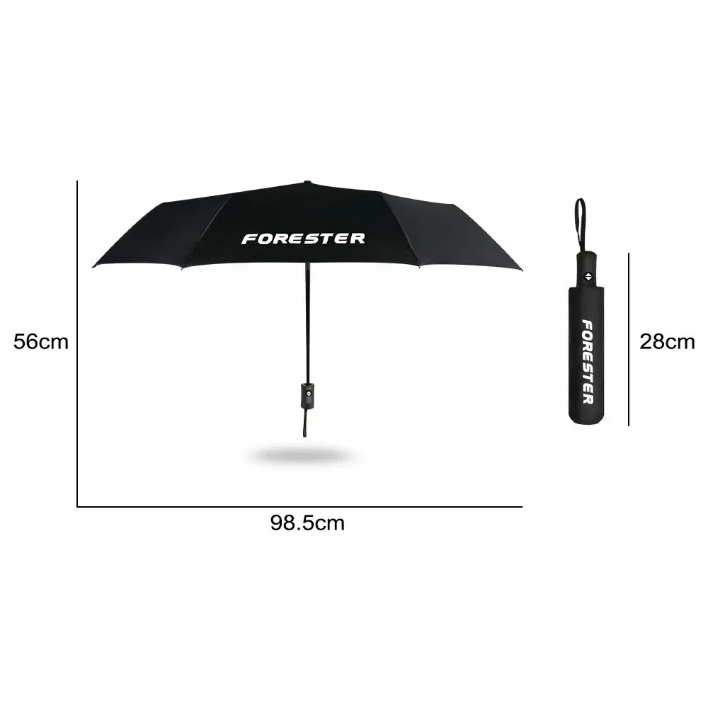 For Subaru Forester Ascent Legacy Outback XV WRX BRZ STi Fully Automatic Compact Folding UV Rresistant Umbrella Auto Accessories