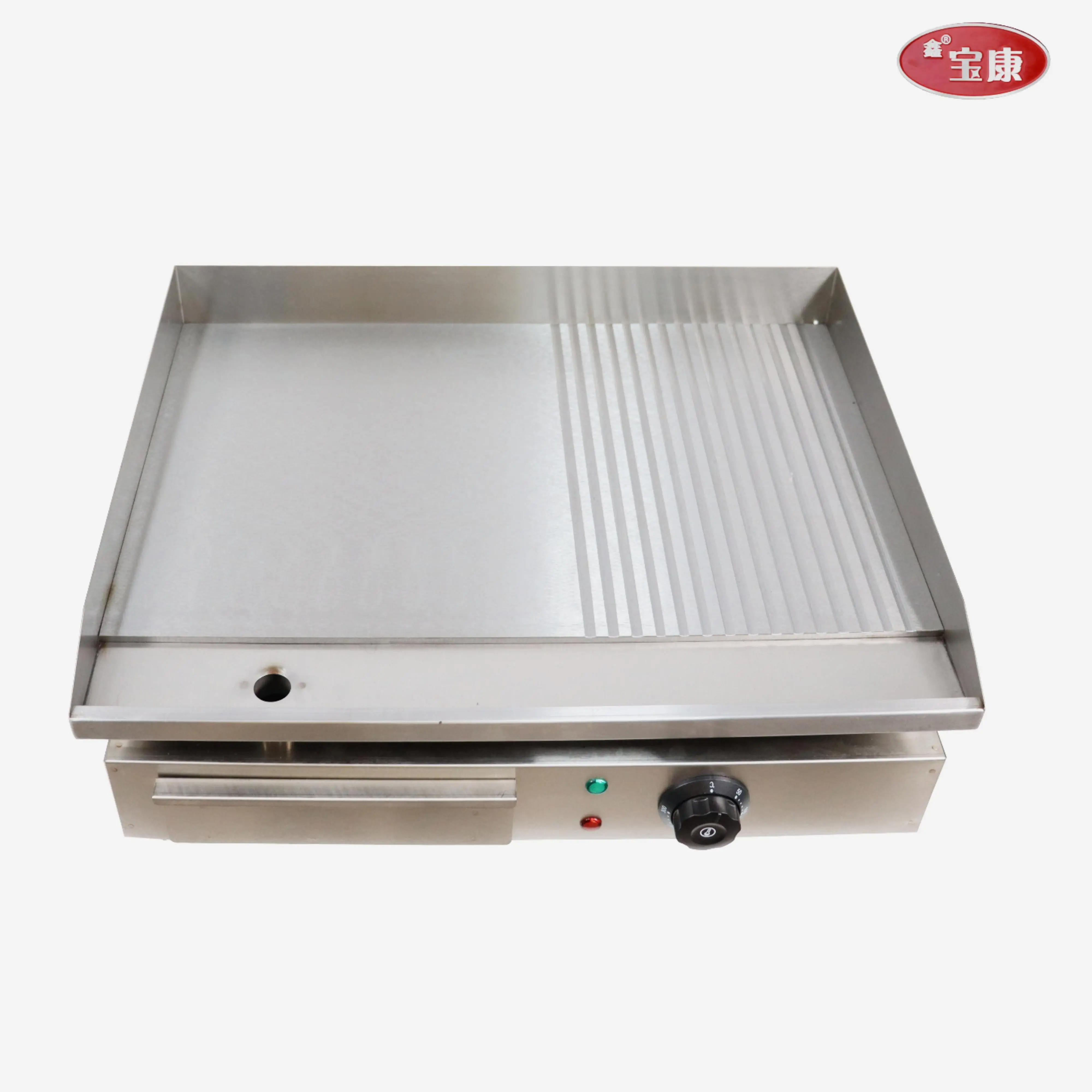 Commercial Stainless Steel Multifunctional Flat Gas Burger Griddle Grill for Restaurant Equipment CE Certification 4