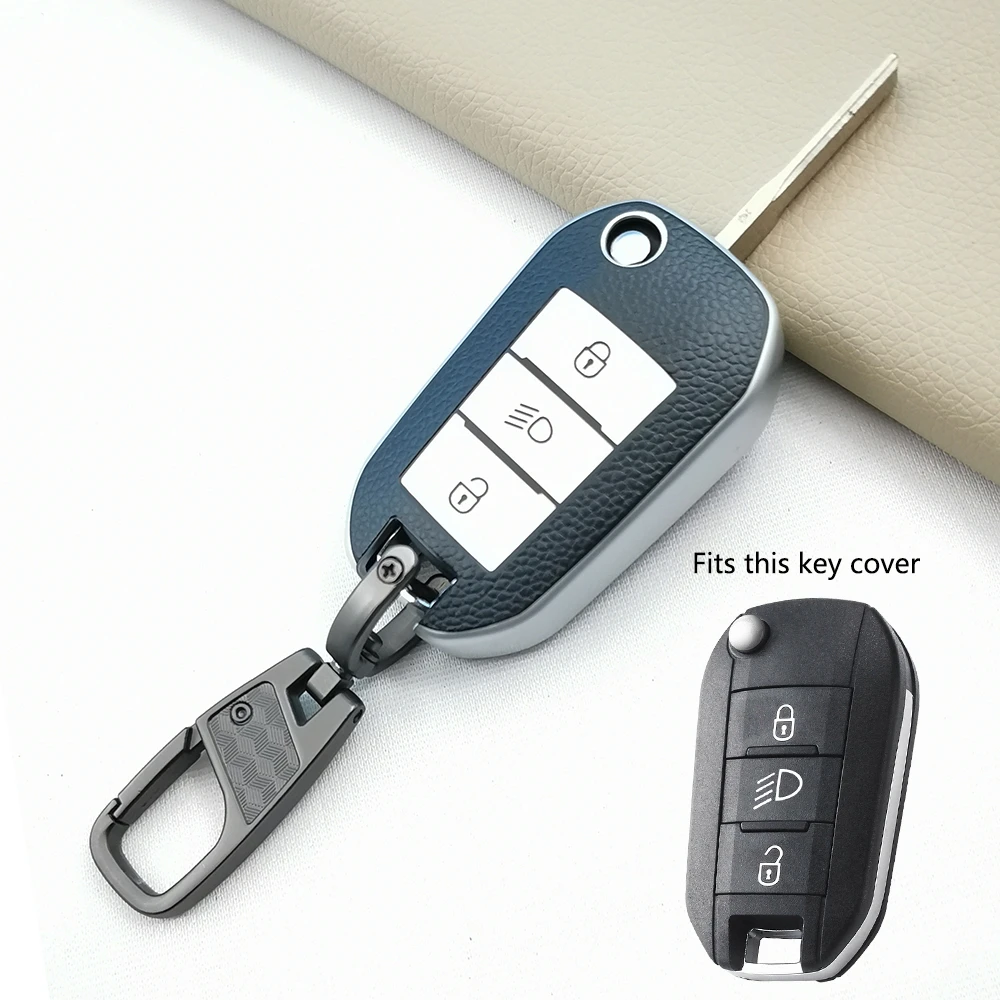 Car Key Case Cover Keychain Bag Holder For Peugeot 301 308 408 508 2008 308S 3008 4008 5008 307