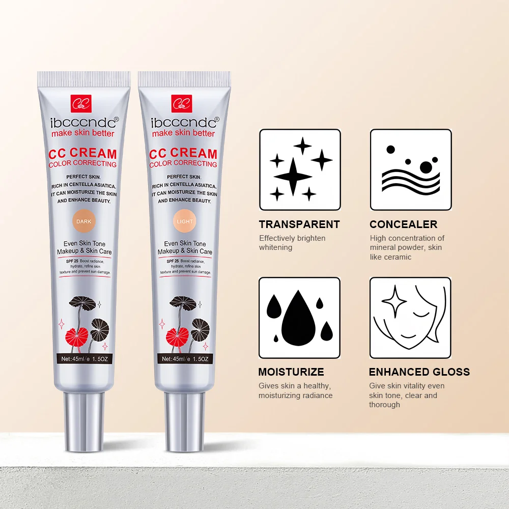 Women Moisturizing Waterproof Erborian Correcting CC Cream Anti-sweat Makeup Before Concealer Lasting Women Makeup Protect Skin cc cream makeup cream makeup cosmetics