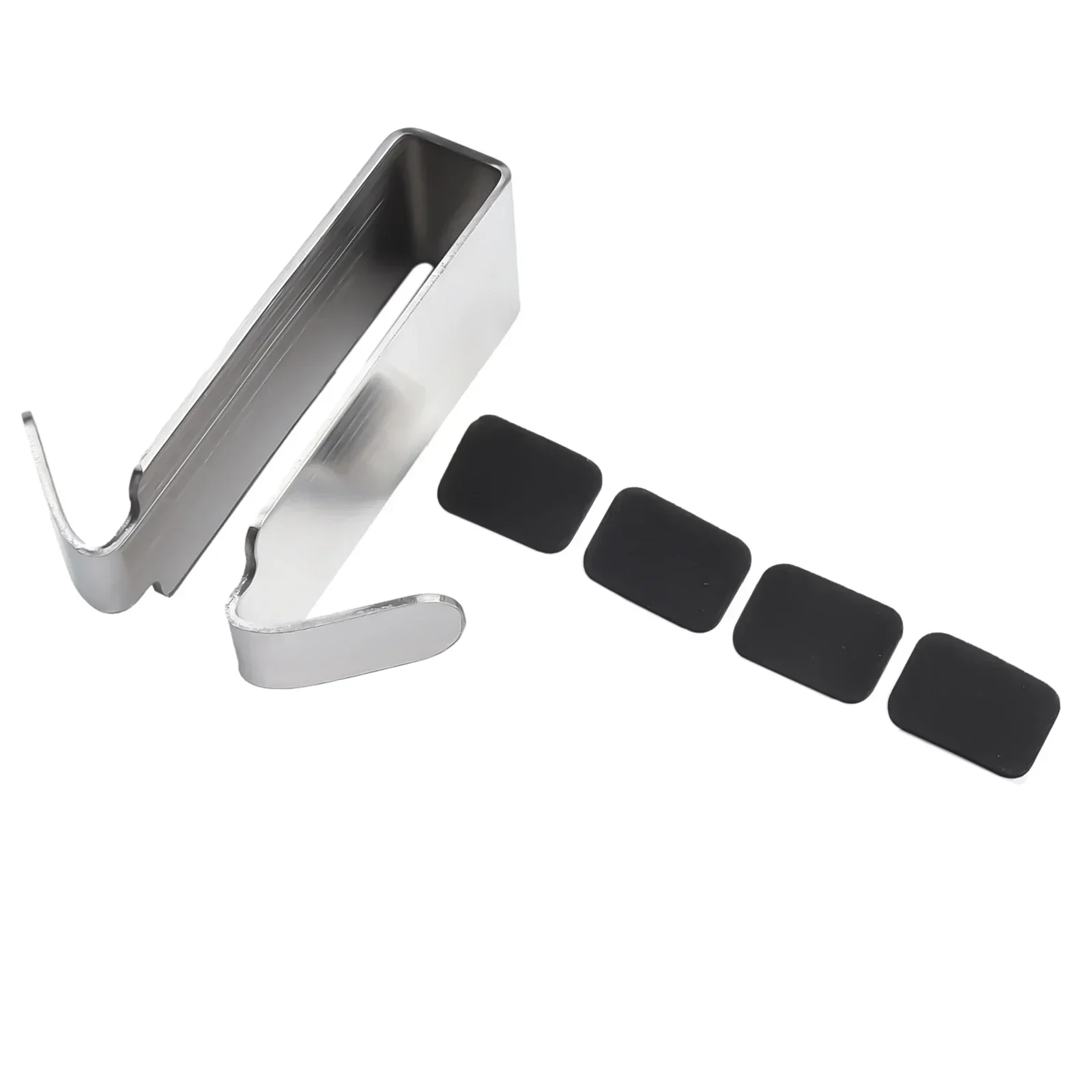 Bathroom Shower Door Hook 1pc Stainless Steel Over Glass Door Shower Towel Rack Double Sided Frameless Bathroom Hanger Punch bathroom towel hook