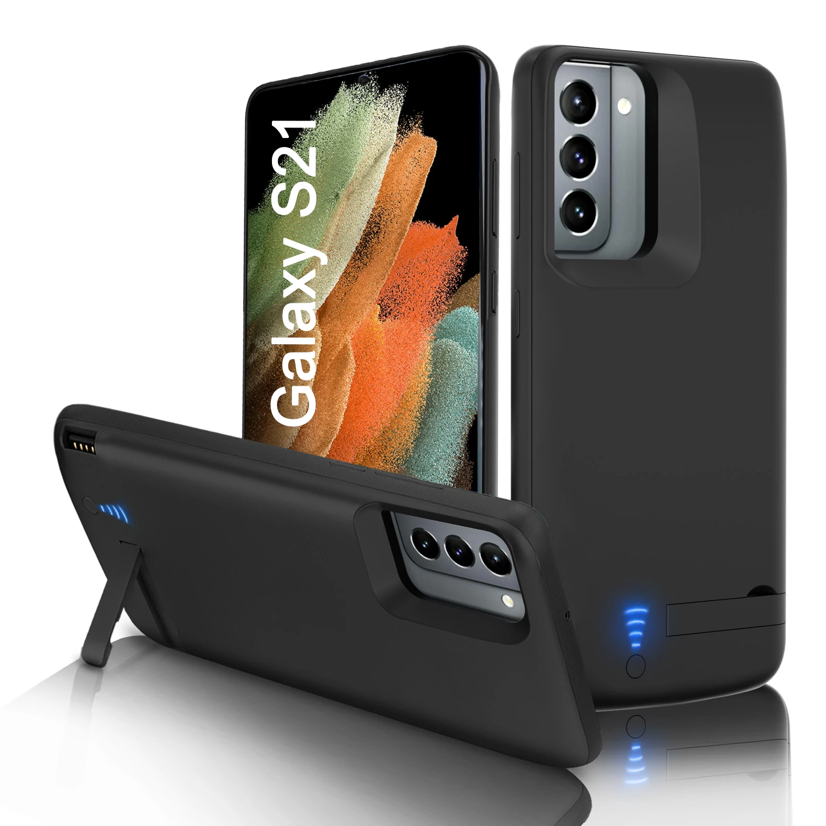

External Battery Charger Case For Samsung Galaxy S21 Ultra S21 Plus Charging Case Portable Mobile Phones Powerbank Charger Cover