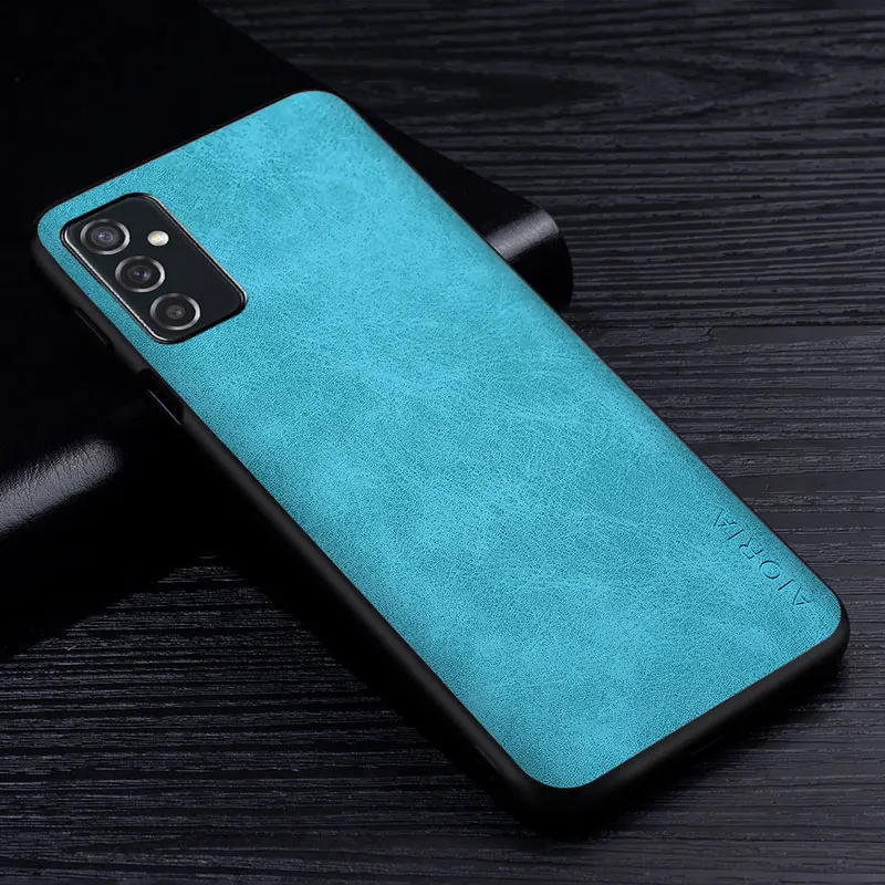 Premium PU Leather Scratch-Resistant Solid Color Phone Case