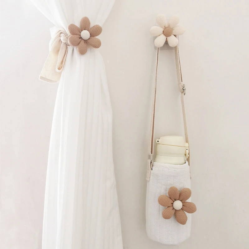 Description Picture 3 of itemINS Flower Shape Tieback Window Curtain Buckle Clip Kids Room Hanging Curtain Holders Tie Backs Curtain Accessories Home Decor