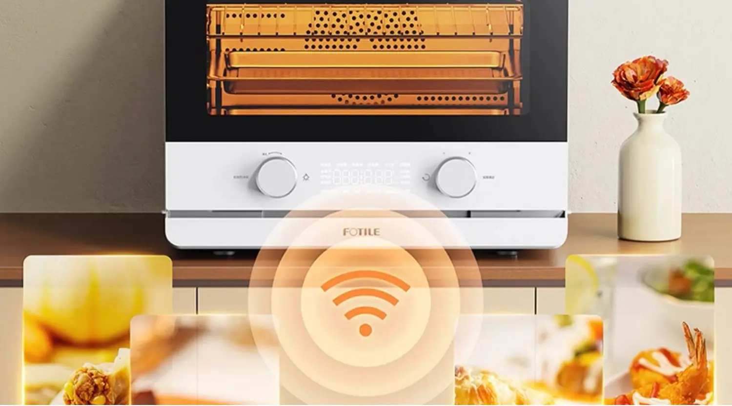 Steam Baking Oven Integrated Desktop Electric Steam Box Baking and Frying Household Intelligent Steamer Air Frying