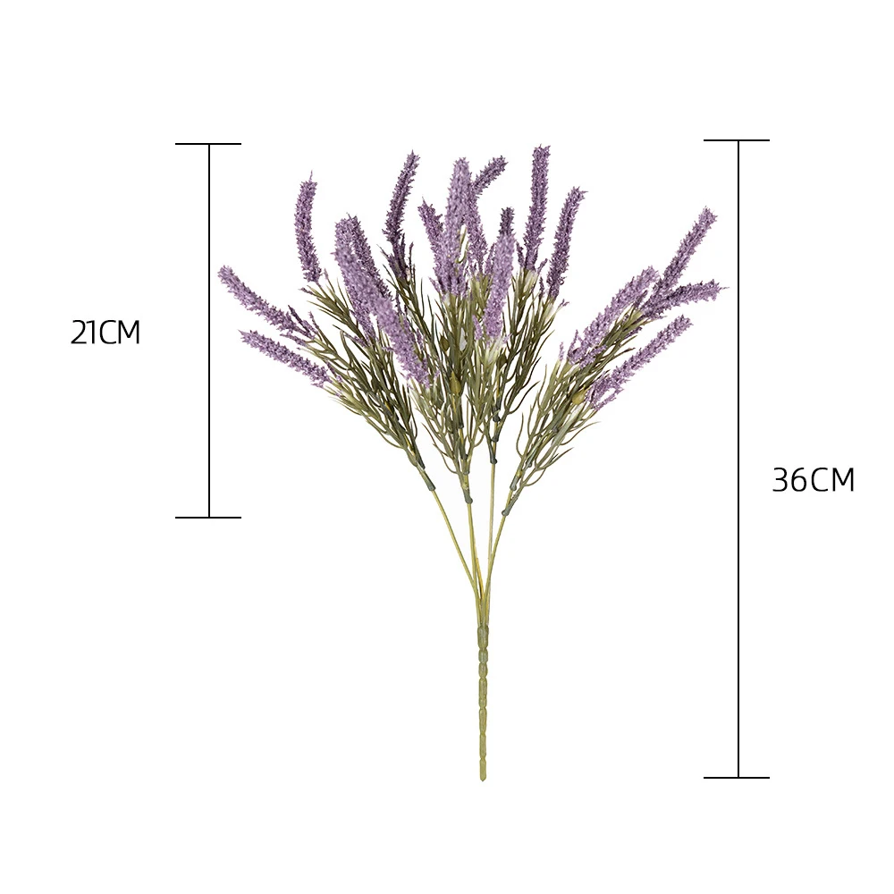 Elegant Artificial Lavender and White Floral Bouquet for Home and Event Décor