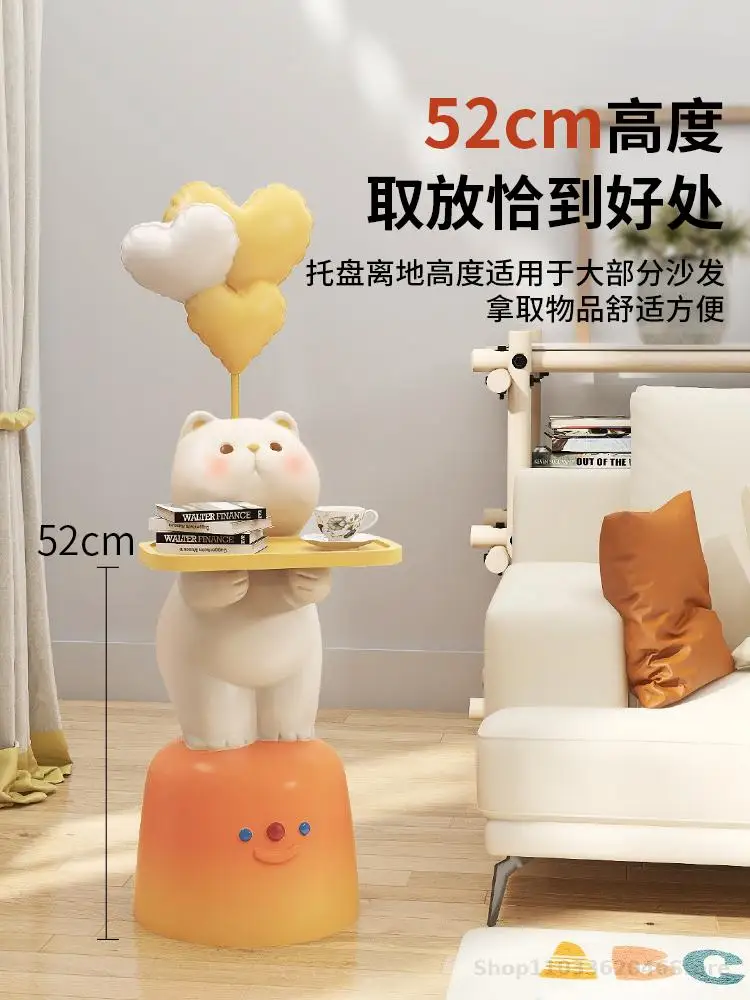 Cartoon Creative Small Coffee Table Side Table Living Room Sofa Side Cabinet Children's Bedside Storage Rack Balcony