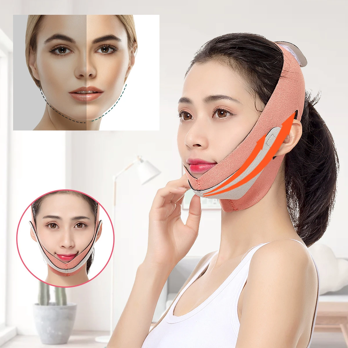 Elastic Face Slimming Bandage V Line Face Shaper Women Chin Cheek Lift Up  Belt Face Anti Wrinkle Lifting Strap Face Care Tools - Face Skin Care Tools  (none Electric) - AliExpress