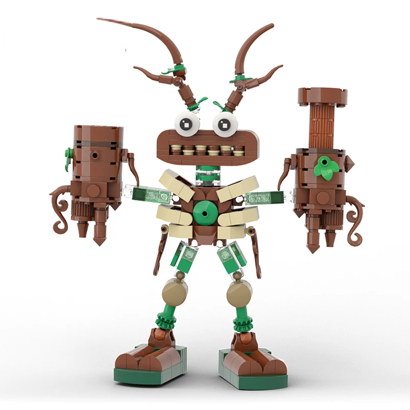 301 шт., фигурки MOC Singinged Monstersed Game Series, строительные блоки в сборе, экшн-фигурки, монстр-робот Wubbox, кирпичная игрушка, праздничный подарок