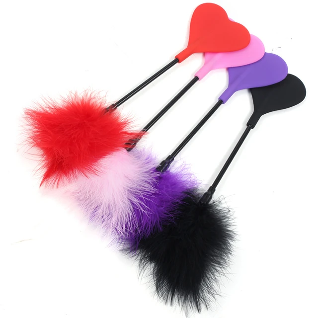 2 pcs flirter flirt érotique colle sticks de plumes pour adultes