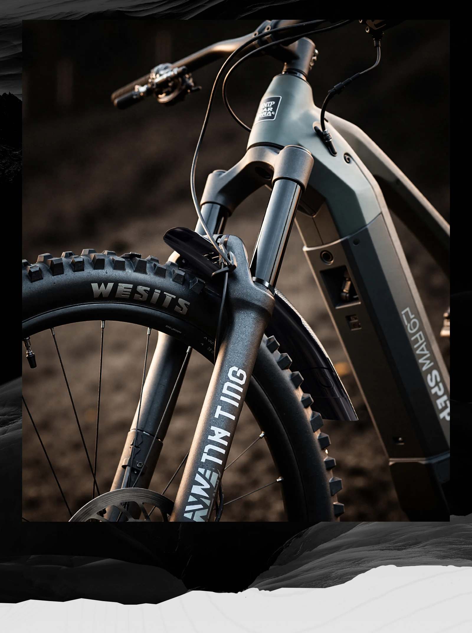 ENLEE Mountainbike-Schutzblech, verlängerte und verbreiterte Regenschutz, Kohlefaser-Textur, universell für vorne und hinten – Detail 18