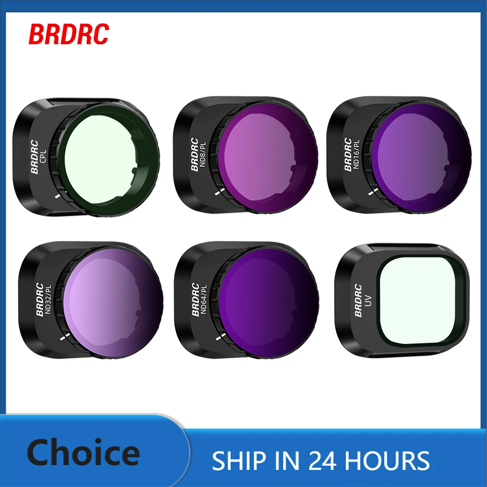BRDRC ND-filterset voor DJI Osmo Pocket 3, 4-pack - CPL ND8 ND16 ND32