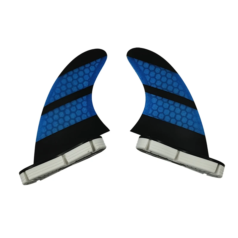 Surfboard Rear Fins UPSURF FCS2 Twin Fins Set Honeycomb Fiberglass Surf Double Tabs2 Fin For Fishboard,Twin Board Twin