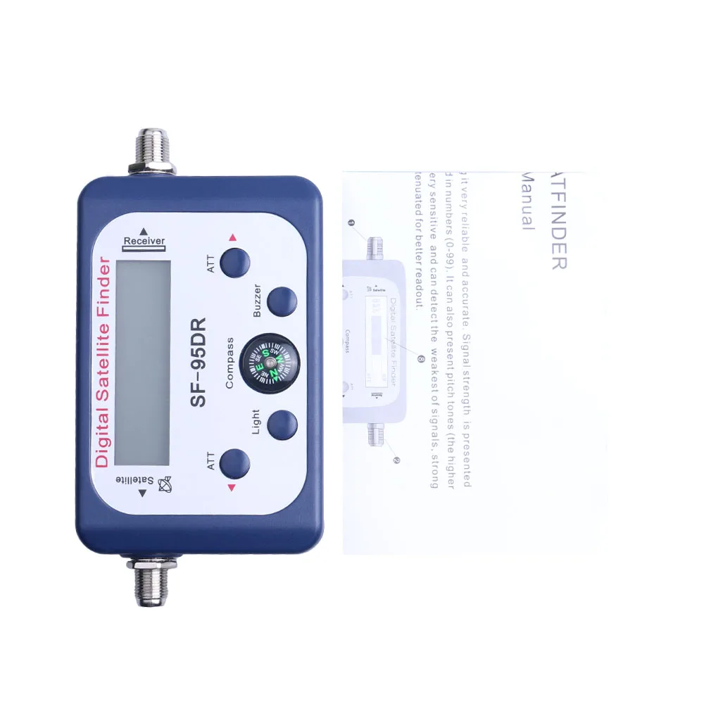 LCD Display Digital Satellite Finder SF-95DR Meter Satlink Receptor TV Signal Receiver Sat Decoder Satfinder Compass FTA TV BOX