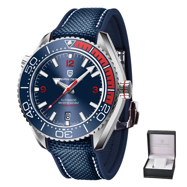 PAGANI DESIGN Classic Luxury Men's Automatic Watch Sapphire Glass Mechanical Wristwatch Stainless Steel 100M Waterproof Watches 