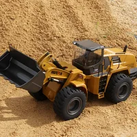 HUINA RTR 1583 RC Remote Control Truck Loader Cars 1/14 Scale 10CH with Light Sound 2.4GHz Outdoor Toys Boys Gift TH18062 1