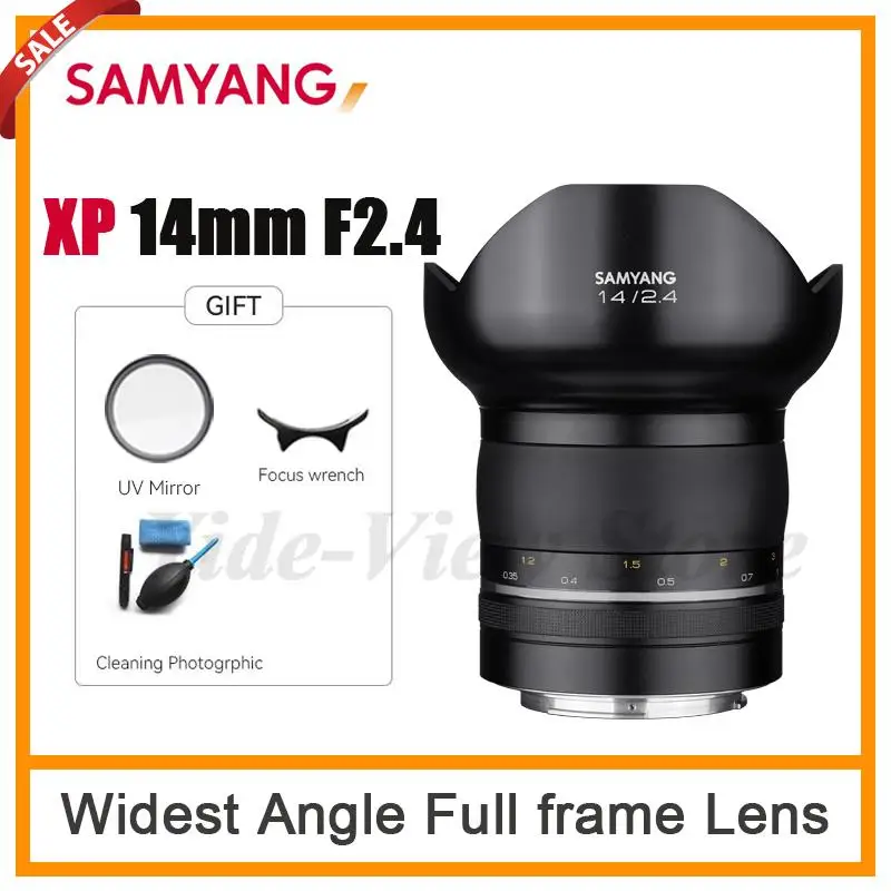 Samyang Xp 14Mm F2.4 Obiettivo Full Frame Ad Angolo Più Largo Per Canon Ef 450D 500D 650D 700D 750D Nikon F Fotocamera Reflex Come D5300 D850 D7500