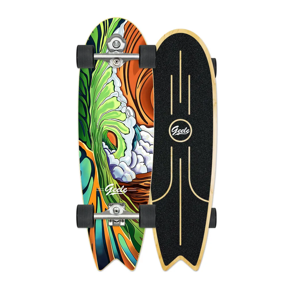

Geele Carver Yow Land Surfing Skateboard S5 Spring Bridge Simulated Surfing Ski Training Board 33 Inches