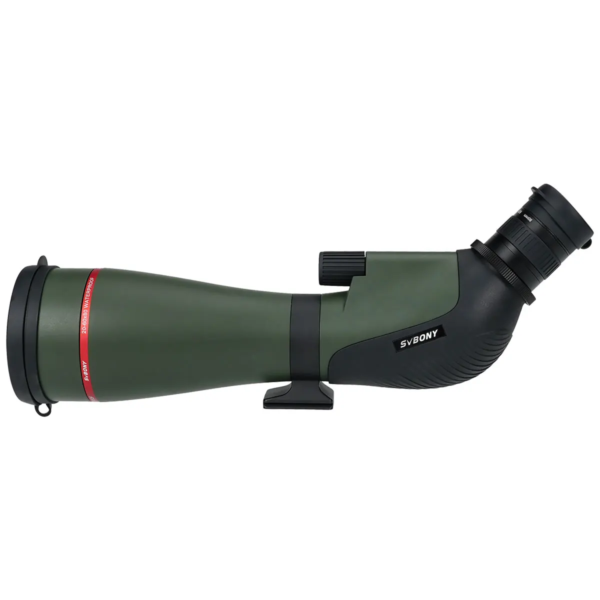 SVBONY SA412 20-60x80 Telescopic sight Army Green 45 degree 1.25 inch Eyepiece Interface Best Shooting telescope binoculars spotting scope