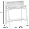 Simplistic A Frame Computer Desk, Regular, White 3