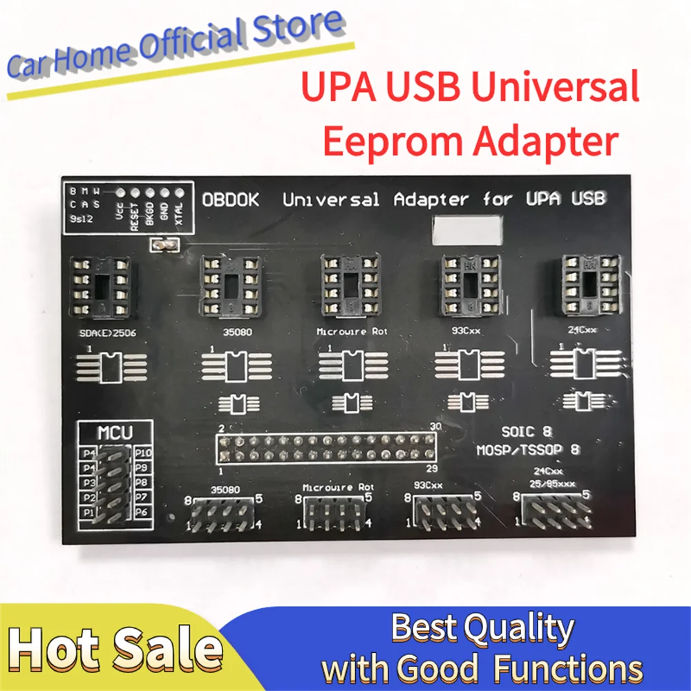 

UPA USB Universal Eeprom Adapter V1.3 ECU Programmer Work For I2C/SPI Microwire Eeprom Programming with 8 Soic Clip Cable