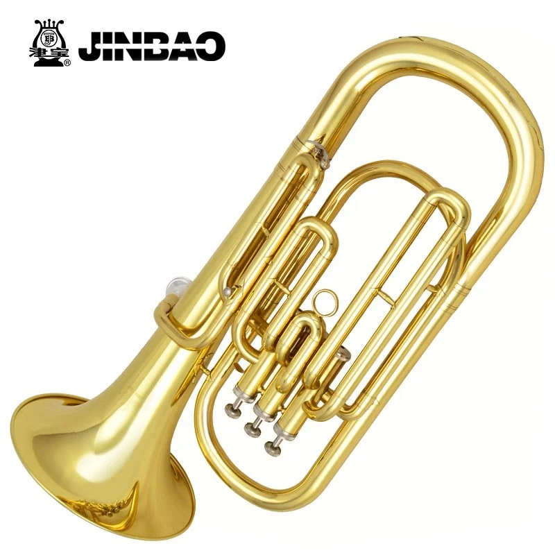 Factory Price Jinbao JBBR-1220 Lacquered Copper Pipe Yellow Brass Bb Baritone Euphonium