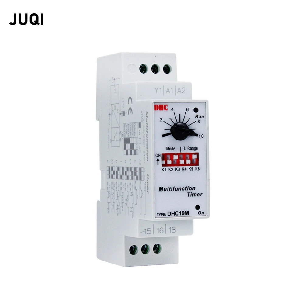 Multifunctional Time Relay 24240v Din Rail Power Delay Relay Din